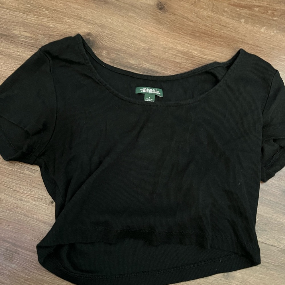 Wild fable black crop top. Size:small